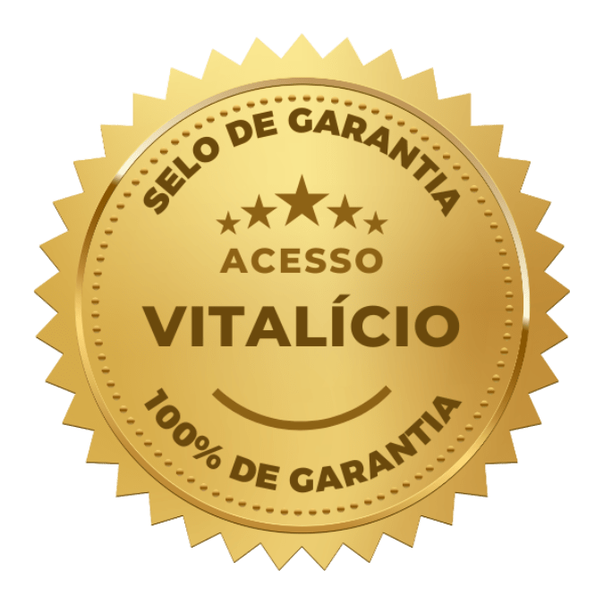 Selo de Garantia - Acesso Vitalício - 100% de Garantia